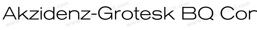 Akzidenz-Grotesk BQ Condensed A Med字体转换
